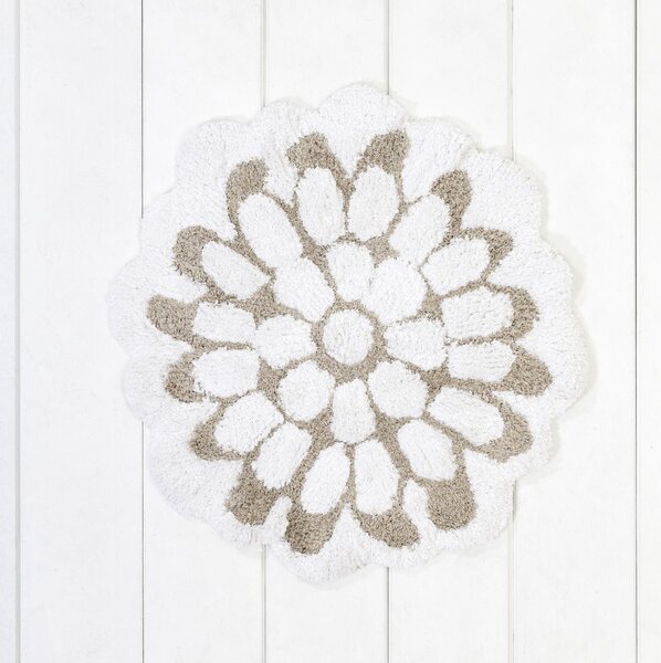 Πατάκι Μπάνιου (Φ60) Nima Petal L.Beige