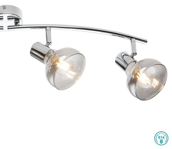 Φωτιστικό Οροφής Globo Lighting Lothar 54921-4 Χρώμιο