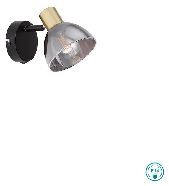 Απλίκα Globo Lighting Jay 54305-1 Μαύρο