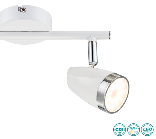 Φωτιστικό Οροφής Globo Lighting Minou 56109-2 Λευκό