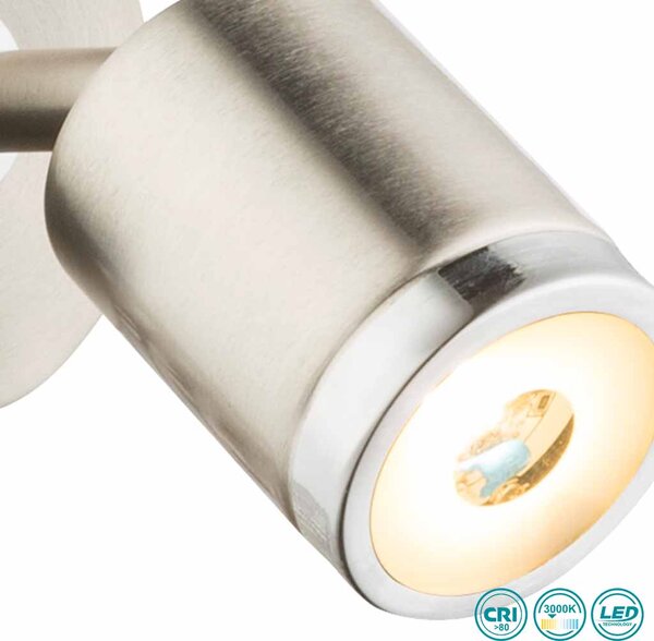 Απλίκα Globo Lighting Comore 56958-1 Νίκελ Ματ