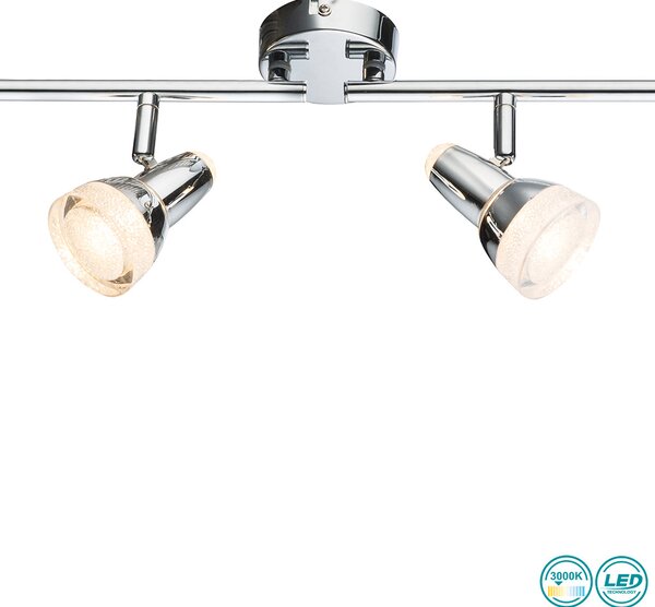 Φωτιστικό Σποτ Globo Lighting Alaska 56134-4 Χρώμιο