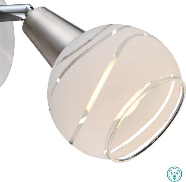 Απλίκα Globo Lighting Elliott 54341-1 Νίκελ Ματ