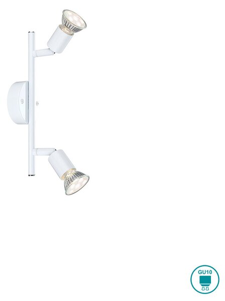 Απλίκα Globo Lighting Olana 57381-2L Λευκό