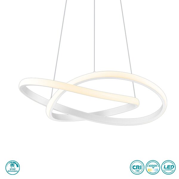 Φωτιστικό Κρεμαστό RL Lighting Course R32051131 Λευκό Ματ (4000K)