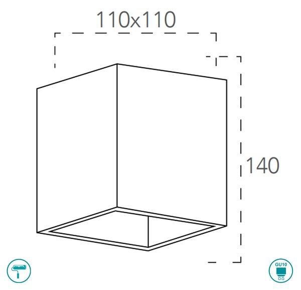 Σποτ Intec Foster-PL1 8031414867516 Γύψινο