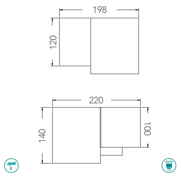 Φωτιστικό Οροφής Intec Banjie-PL3 8031414867486 Γύψινο