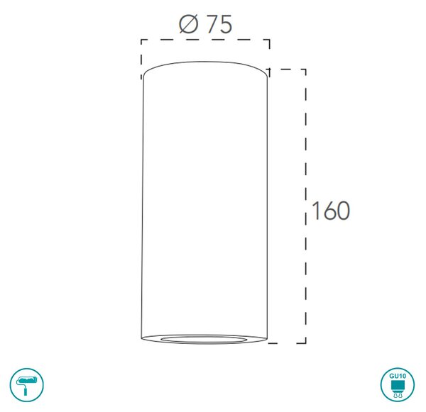 Απλίκα Intec Banjie-S-AP 8031440365475 Γύψινη