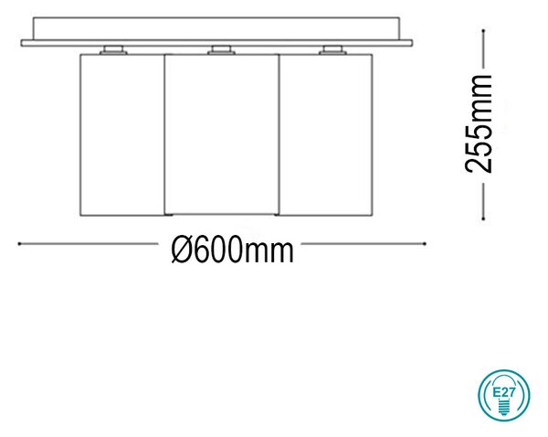 Φωτιστικό Οροφής Ideal Lux Daisy 247779