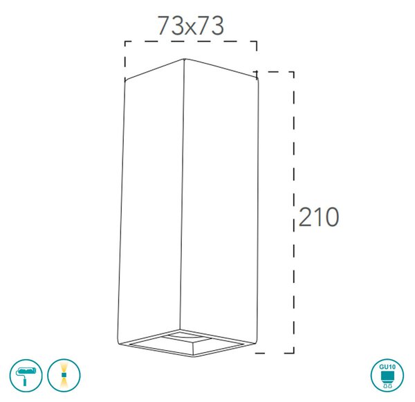 Απλίκα Intec Foster-AP 8031414861385 Γύψινη