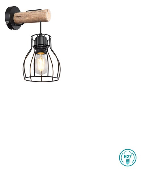 Απλίκα Globo Lighting Mina 15326NW Μαύρο