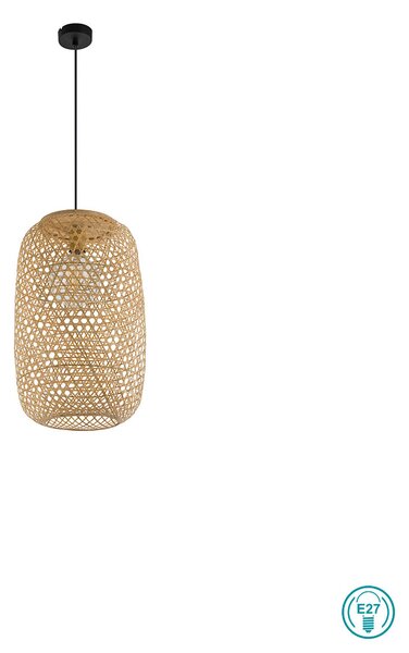 Κρεμαστό Φωτιστικό Globo Lighting Mirena 15367H2 Bamboo Καφέ