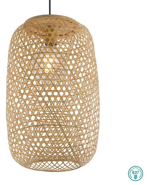 Κρεμαστό Φωτιστικό Globo Lighting Mirena 15367H2 Bamboo Καφέ