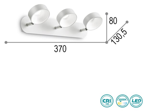 Φωτιστικό Σποτ Ideal Lux Oby 196701