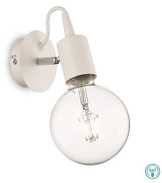 Απλίκα Ideal Lux Edison 138374 Λευκή