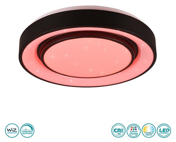 Φωτιστικό Οροφής RL Lighting Mona R65041032 Μαύρο Ματ Smart