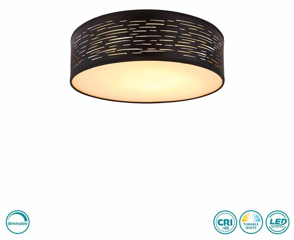 Φωτιστικό Οροφής Globo Lighting Tunno 15342D1 Μαύρο