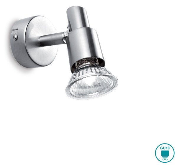 Φωτιστικό Σποτ Ideal Lux Slem 018829 Νίκελ Ματ