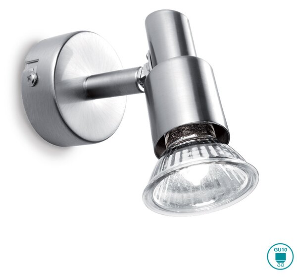 Φωτιστικό Σποτ Ideal Lux Slem 018829 Νίκελ Ματ