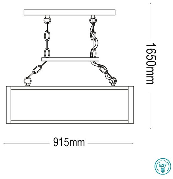 Κρεμαστό Φωτιστικό Ideal Lux Igor 092942