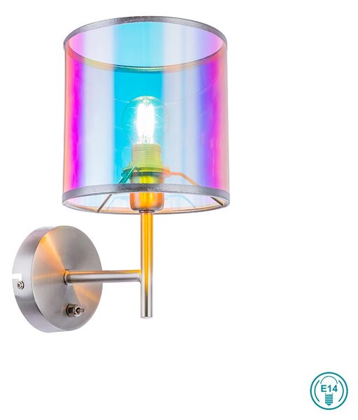 Απλίκα Globo Lighting Melanie 15260W Νίκελ Ματ