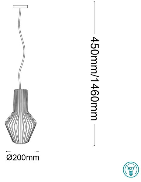 Κρεμαστό Φωτιστικό Ideal Lux Citrus 159843