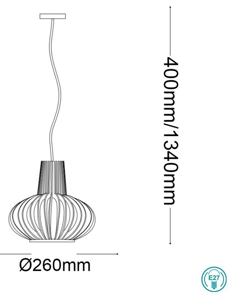 Κρεμαστό Φωτιστικό Ideal Lux Citrus 159850