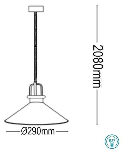 Κρεμαστό Φωτιστικό Ideal Lux Eris 238173 Λευκό