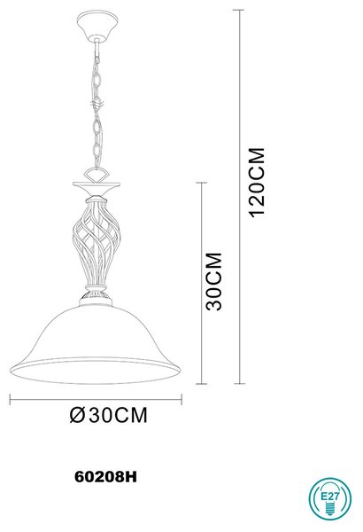 Κρεμαστό Φωτιστικό Globo Lighting Odin 60208H