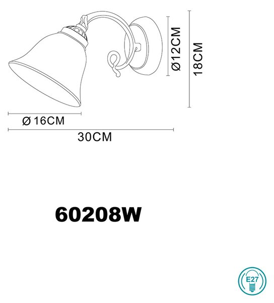 Απλίκα Globo Lighting Odin 60208W