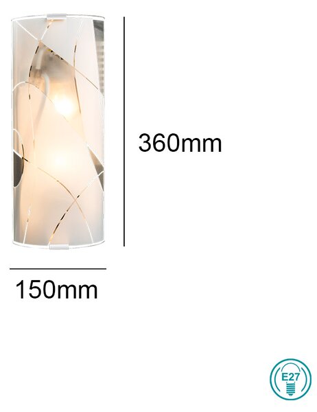 Απλίκα Globo Lighting Paranja 40403W1 Λευκό