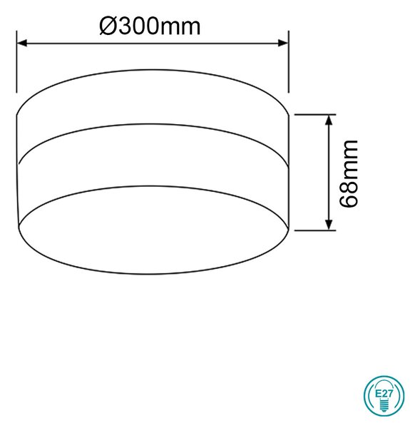 Φωτιστικό Οροφής Globo Lighting Opal 48403 Νίκελ Ματ