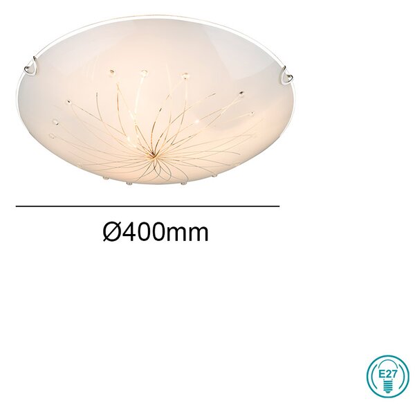 Φωτιστικό Οροφής Globo Lighting Calimero I 40402-3 Λευκό