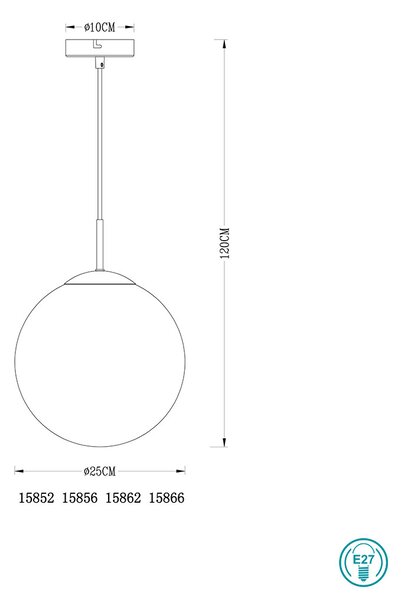 Κρεμαστό Φωτιστικό Globo Lighting Varus 15862 Χρώμιο