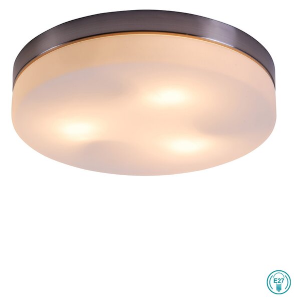 Φωτιστικό Οροφής Globo Lighting Opal 48403 Νίκελ Ματ