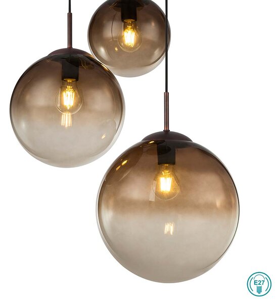 Κρεμαστό Φωτιστικό Globo Lighting Varus 15865-3 Καφέ