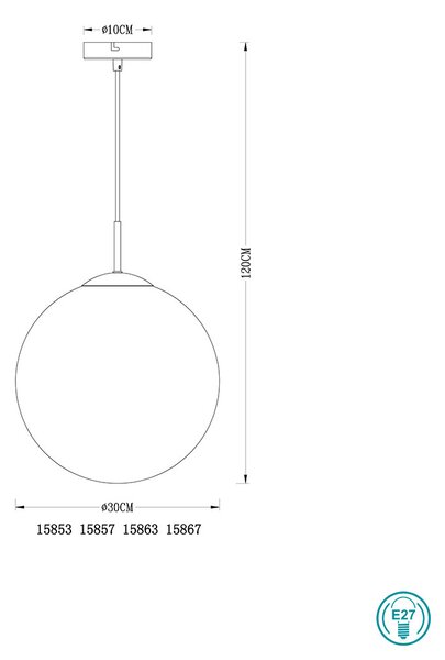 Κρεμαστό Φωτιστικό Globo Lighting Varus 15867 Καφέ