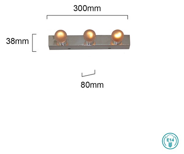 Απλίκα Μπάνιου Home Lighting Tube Wall 77-3208