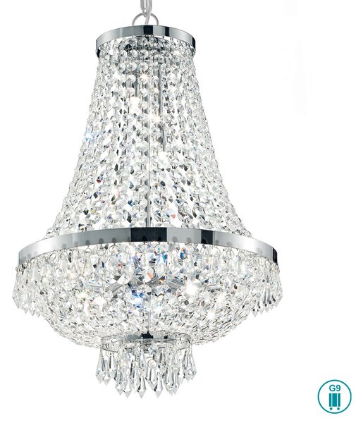 Πολυέλαιος Ideal Lux Caesar 033532 Χρώμιο