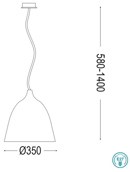 Φωτιστικό Κρεμαστό Ideal Lux Haunt 159812 Ξύλο