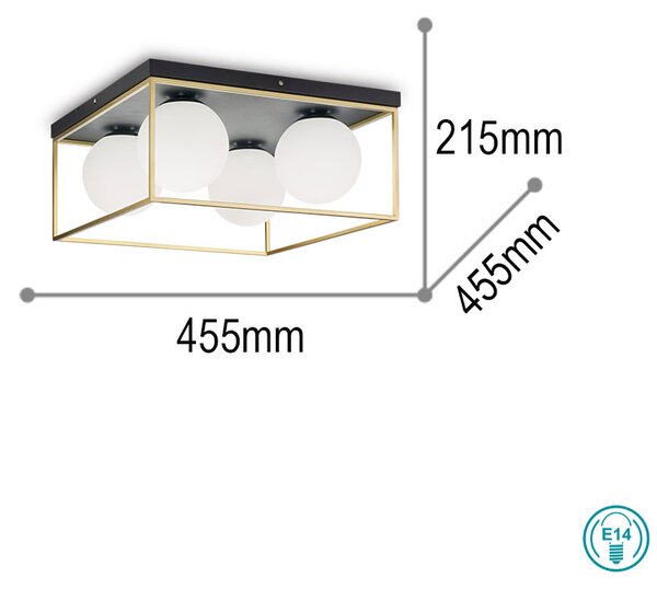 Φωτιστικό Οροφής Ideal Lux Lingotto 198156