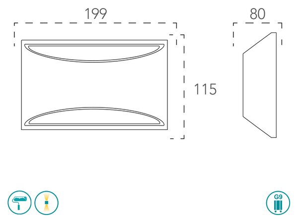 Απλίκα Intec I-Astron-AP 8031414862412 Γύψινη