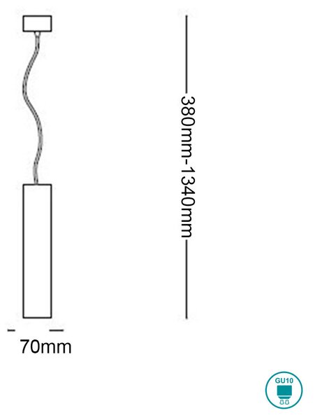 Φωτιστικό Κρεμαστό Ideal Lux Oak 150673 Τσιμεντένιο