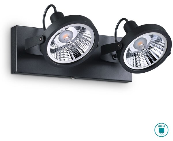 Φωτιστικό Σποτ Ideal Lux Glim 200248 Μαύρο