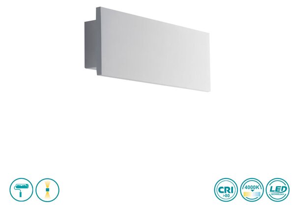 Απλίκα Intec Led-Optisei-AP22 8031414866571 Γύψινη