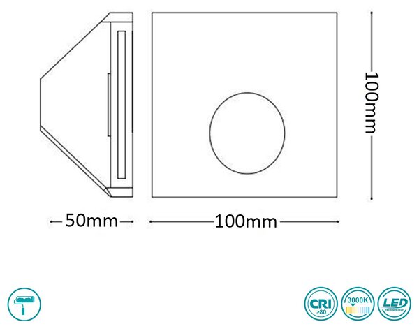 Φωτιστικό Χωνευτό Ideal Lux Walky 249834