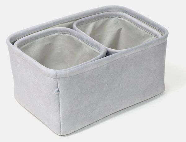 Sinsay - Σετ με 3 καλάθια αποθήκευσης - ανοιχτό γκρι