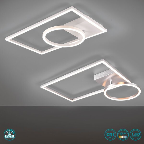 Φωτιστικό Οροφής RL Lighting Verso R62182105 Βουρτσιστό Αλουμίνιο