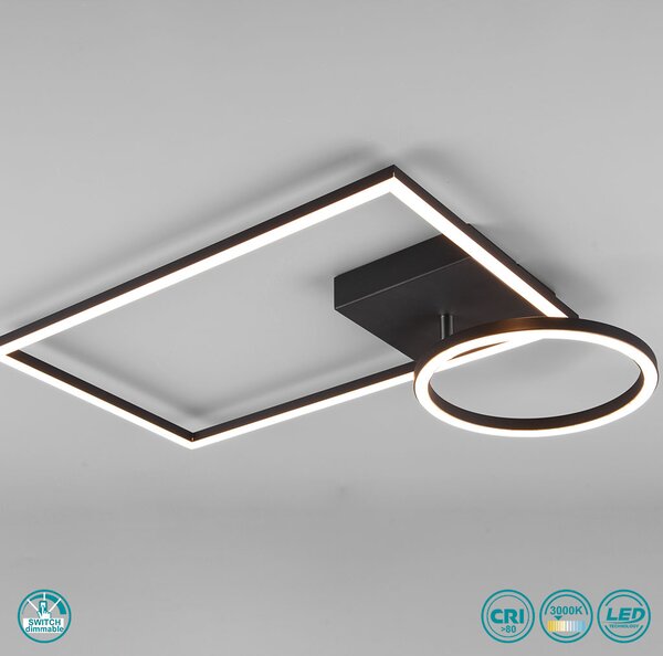 Φωτιστικό Οροφής RL Lighting Verso R62182132 Μαύρο Ματ