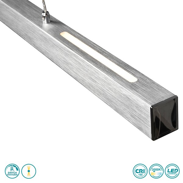 Γραμμικό Φωτιστικό RL Lighting Paros R32043105 Βουρτσιστό Αλουμίνιο